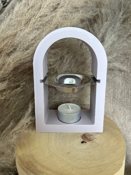 Brûleur de parfum violet pastel